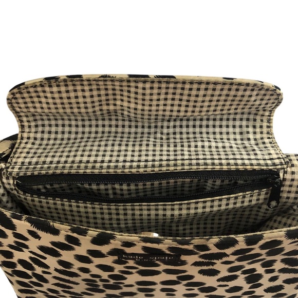 PURSE - Women's Black and White Dalmatian Print Water Resistant Bag - Picture 7 of 16